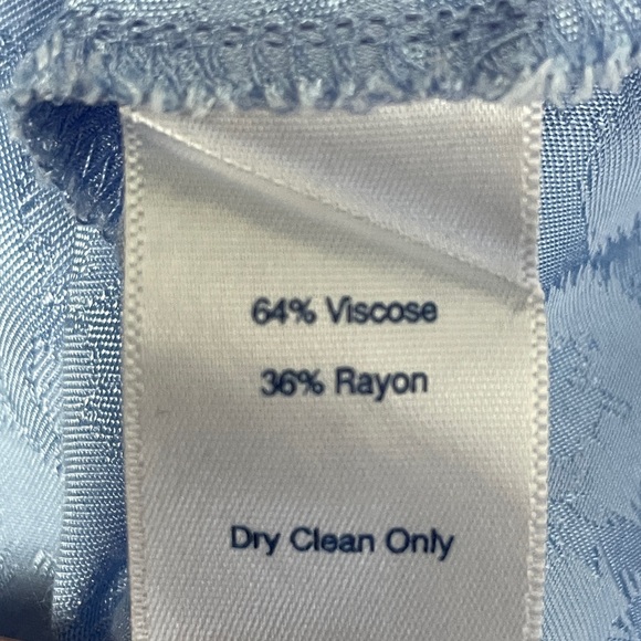 Sail to Sable Blue Animal Print Tiered Button Front Long Sleeve Dress Small - Picture 12 of 12